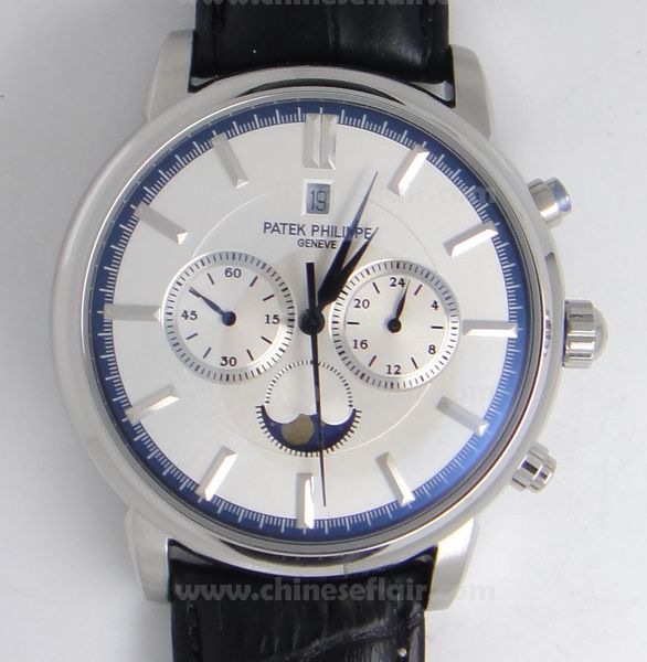 PATEK PHILIPPE GENEVE WATCH WHITE / BLUE FACE